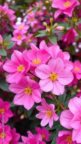 Beautiful pink flowers in full bloom creating a stunning background, bloom, spring