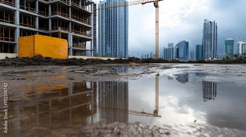 Construction Site Reflection