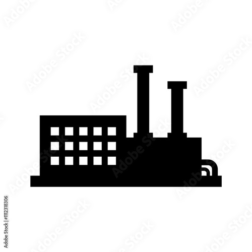 indistrial factory silhouette photo