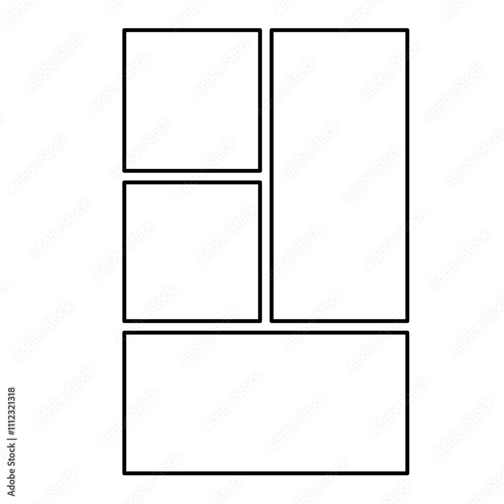 Comic manga storyboard background panel Comic manga storyboard background panel