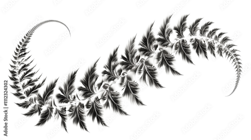 Naklejka premium Fern transparent background