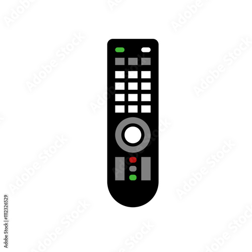 Professionally drawn remote control illustration