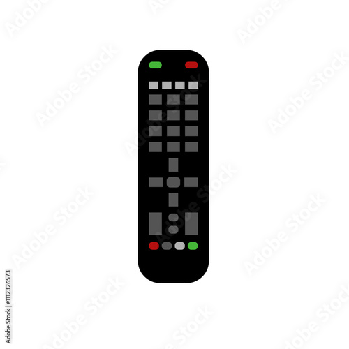 Professionally drawn remote control illustration