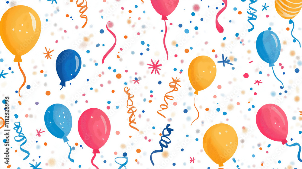 seamless background with balloons seamless background with balloons