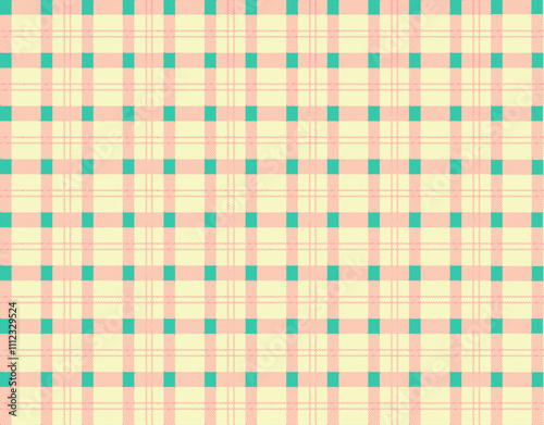 fade yellow plaid buffalo checkered seamless pattern for fabric, textile, tablecloth, print, wallpaper