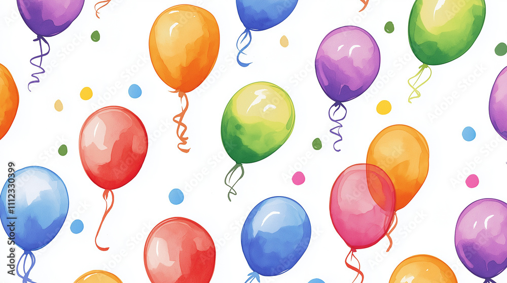 seamless pattern with balloons