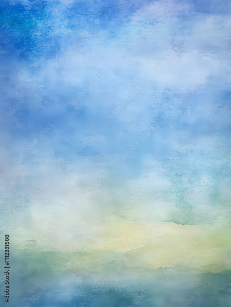 Soft, abstract landscape with a blend of blue and green hues, evoking calmness and tranquility. Soft, abstract landscape with a blend of blue and green hues, evoking calmness and tranquility.