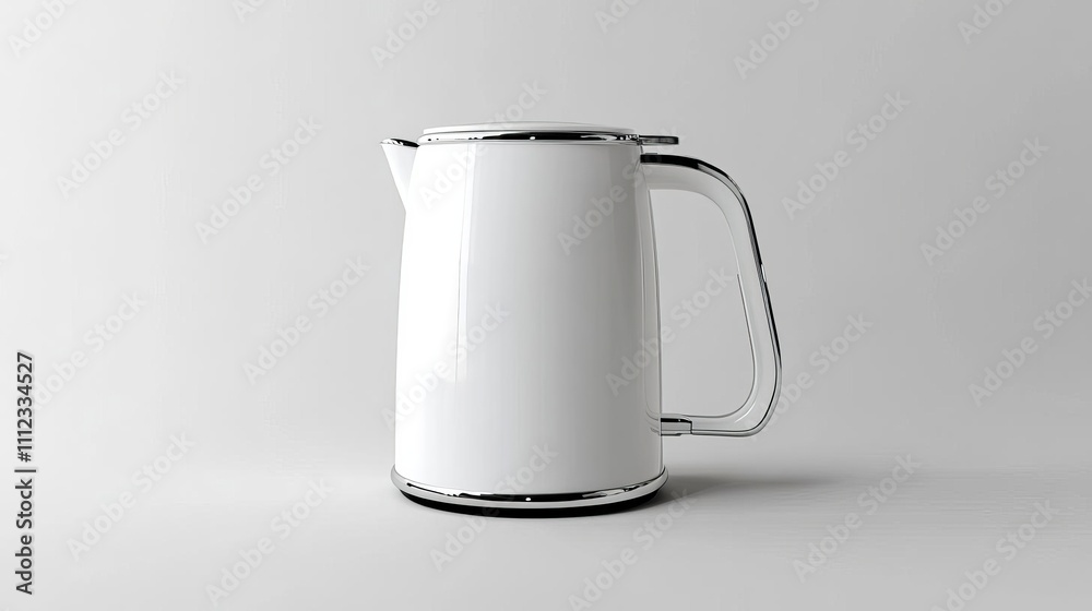 Modern White Electric Kettle Kitchen Appliance Home Decor Modern White Electric Kettle Kitchen Appliance Home Decor