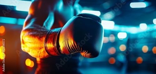 A close-up of a boxer