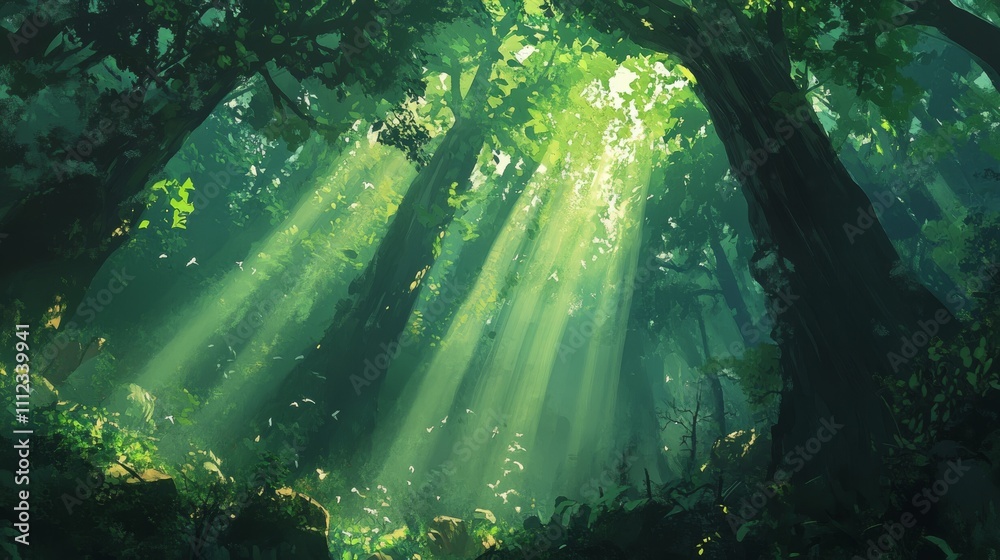 Obraz premium Deep Dark Forest