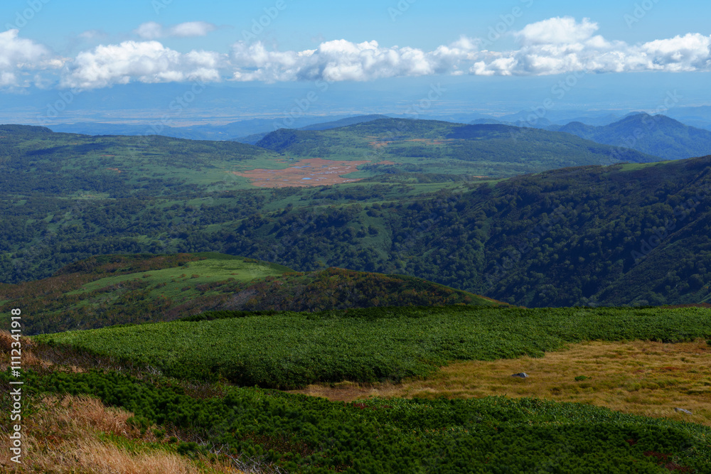 Fototapeta premium 秋の暑寒別岳登山 北海道の絶景 日本二百名山