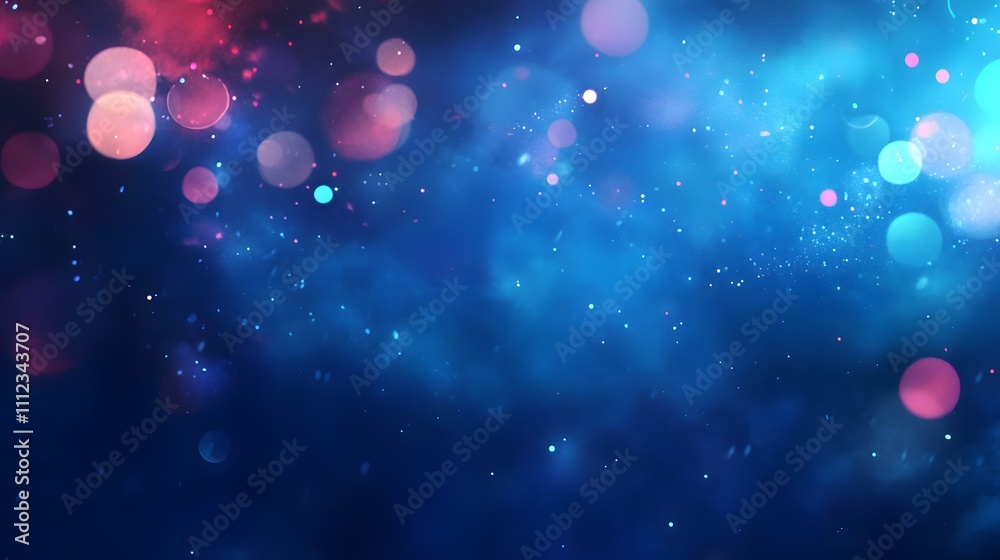 Abstract Blue Background With Pink And Cyan Lights Abstract Blue Background With Pink And Cyan Lights