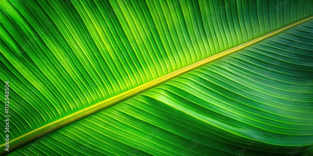 Tropical banana leaf texture background with glow in the dark color tone , jungle, exotic, vibrant, tropical, nature Tropical banana leaf texture background with glow in the dark color tone , jungle, exotic, vibrant, tropical, nature