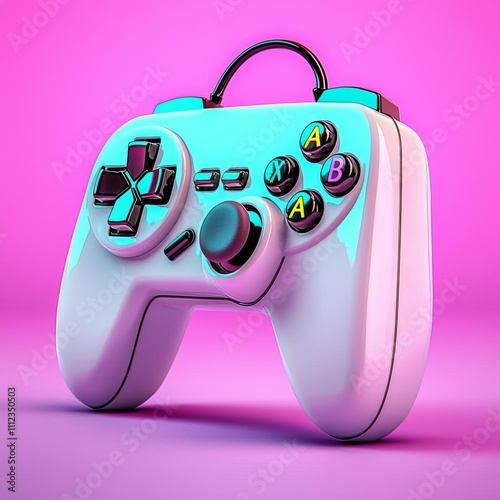a photostock of a  retro game controller