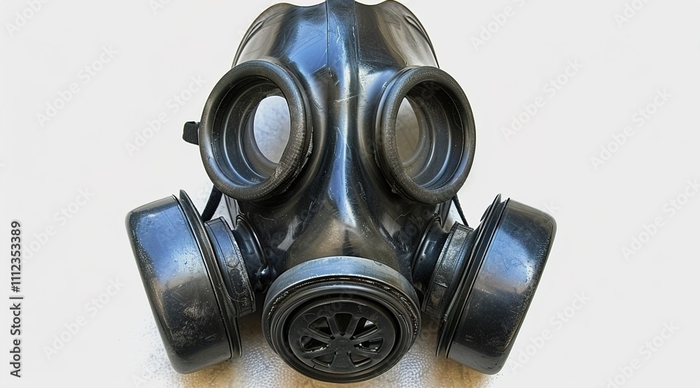 Gas mask, Chemical protective mask on transparent Gas mask, Chemical protective mask on transparent