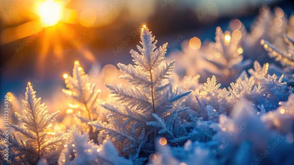 Macro shot of ice crystals shimmering in sunlight, showcasing delicate beauty and intricate structures, ice crystals Macro shot of ice crystals shimmering in sunlight, showcasing delicate beauty and intricate structures, ice crystals