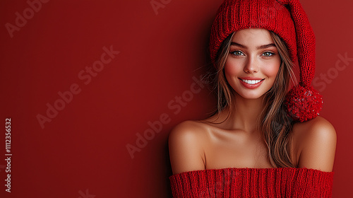 mulher perfeita Papai Noel no Natal