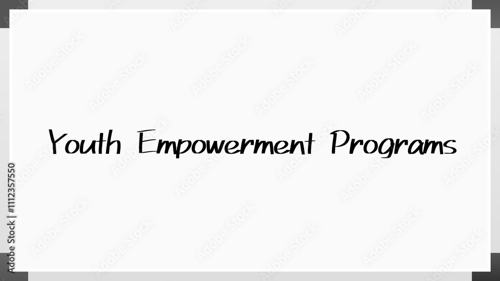 Youth Empowerment Programs のホワイトボード風イラスト Youth Empowerment Programs のホワイトボード風イラスト