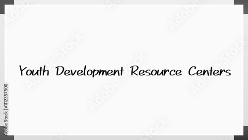 Youth Development Resource Centers のホワイトボード風イラスト