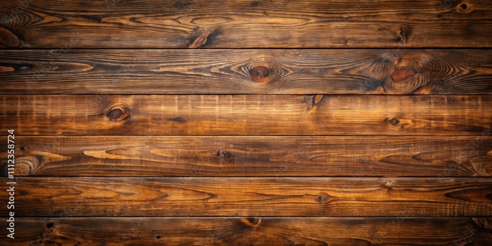 Naklejka premium Old grunge dark textured wooden background with top view teak wood paneling , grunge, dark, textured, wooden, background