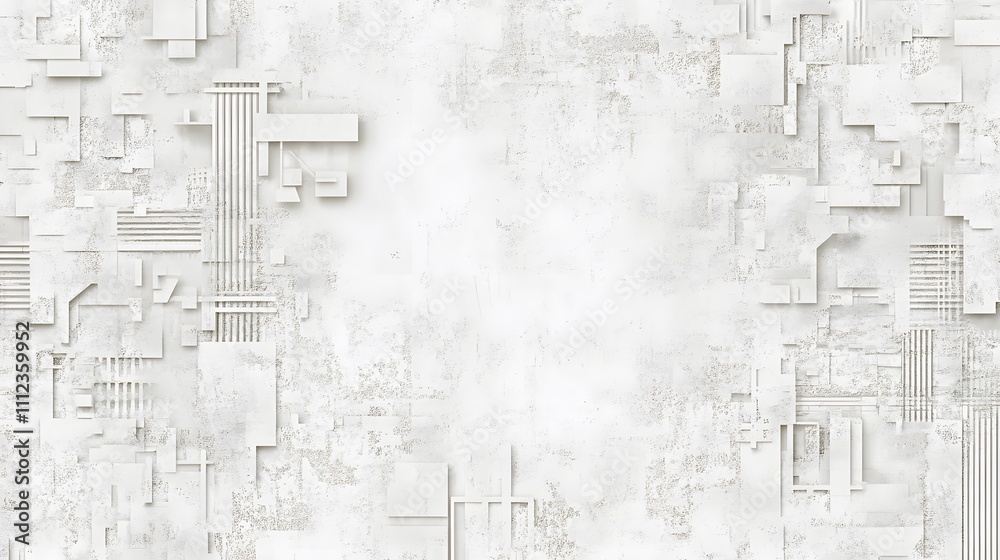 Abstract White Geometric Architectural Design Abstract White Geometric Architectural Design