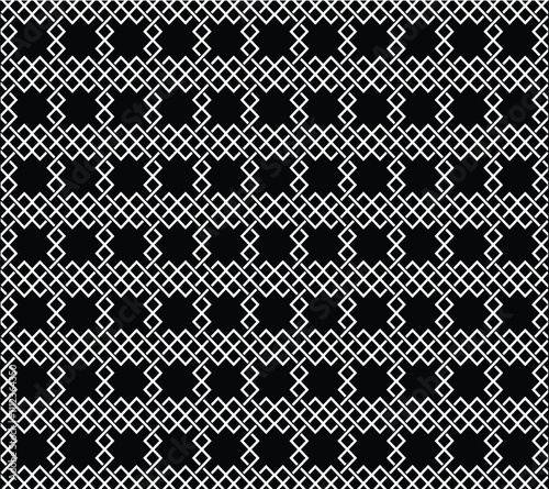 Knot linear square seamless pattern design. 