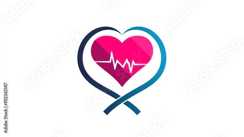 A companyâ€™s logo featuring a heart symbol, conveying love and care for their customers or patients.