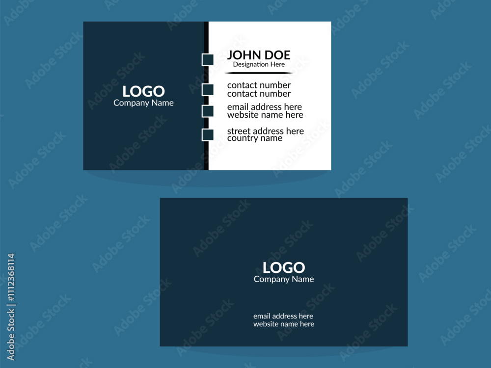 Creative simple business card design, vector template business card Creative simple business card design, vector template business card