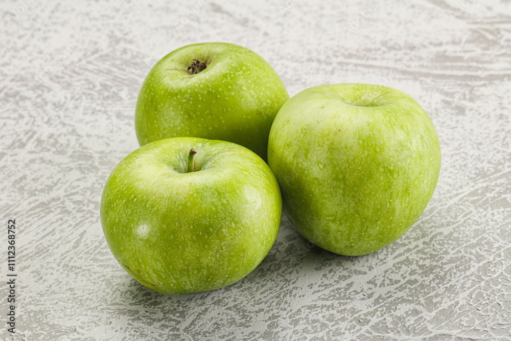Sweet and juicy green apple