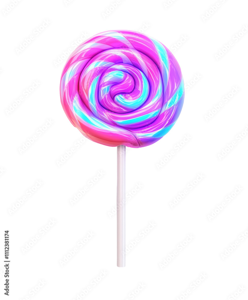 Colorful spiral lollipop candy snack transparent background fun childhood treat Colorful spiral lollipop candy snack transparent background fun childhood treat