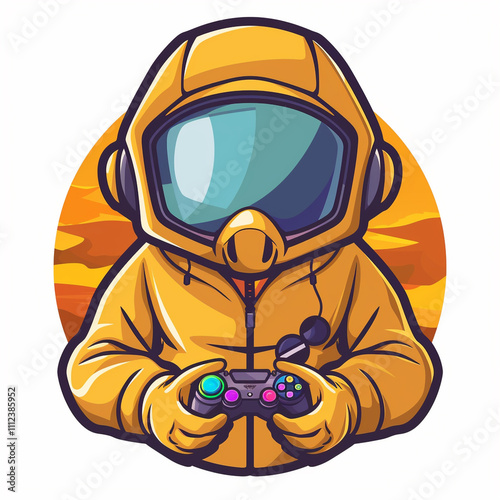 Gaming logo avatar for a gaming streamer or blogger channel