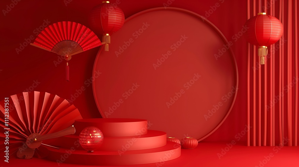 Red Chinese New Year Celebration Background Red Chinese New Year Celebration Background