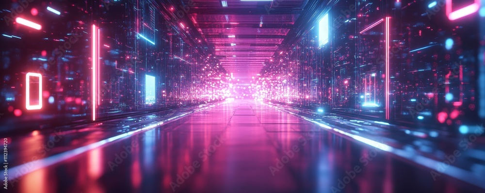 Abstract Futuristic Background, Generative AI Abstract Futuristic Background, Generative AI