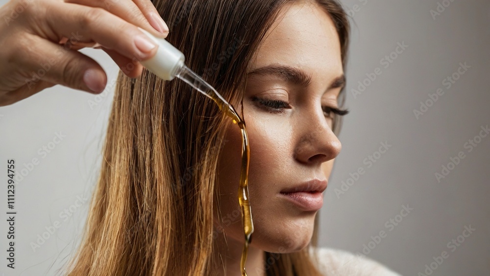 oman_applying_serum_or_oil_to_ends_of_hair oman_applying_serum_or_oil_to_ends_of_hair