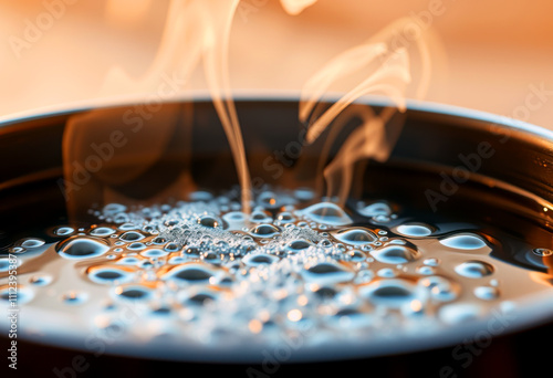 Boiling Water Bubbles