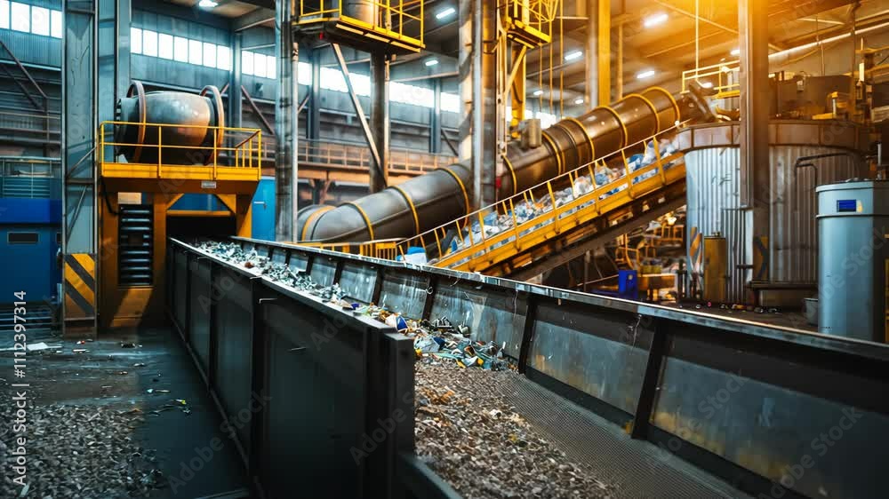 Recycling Plant: Industrial Waste Sorting and Processing Recycling Plant: Industrial Waste Sorting and Processing