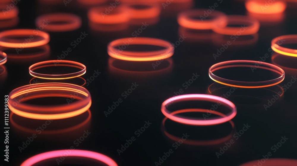 Neon light, dark background Neon light, dark background