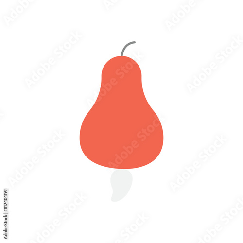 Cashew apple vector icon