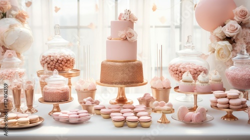 Wallpaper Mural macarons rose gold party Torontodigital.ca