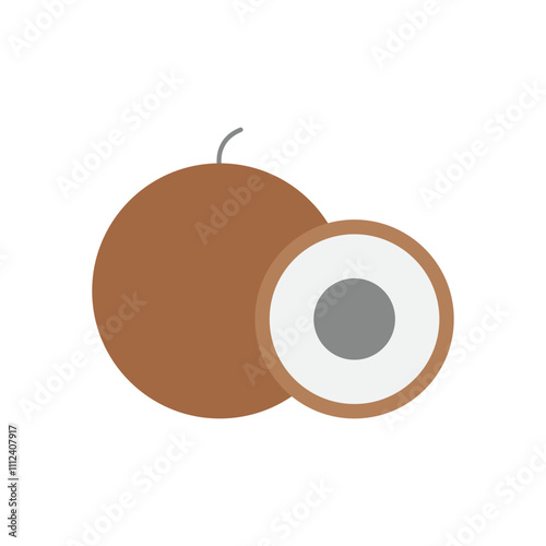 Longan vector icon photo