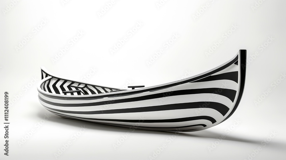 geometric rowboat white background geometric rowboat white background