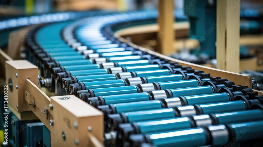 Fototapeta premium system boxes conveyor belt
