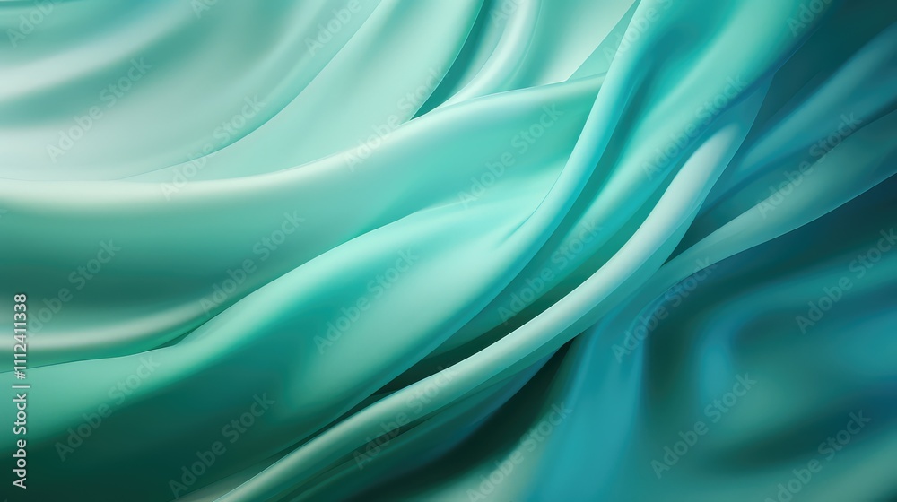 Obraz premium shimmering blue green background gradient