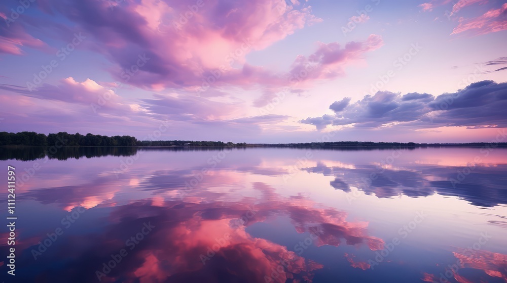Fototapeta premium lake metal pink