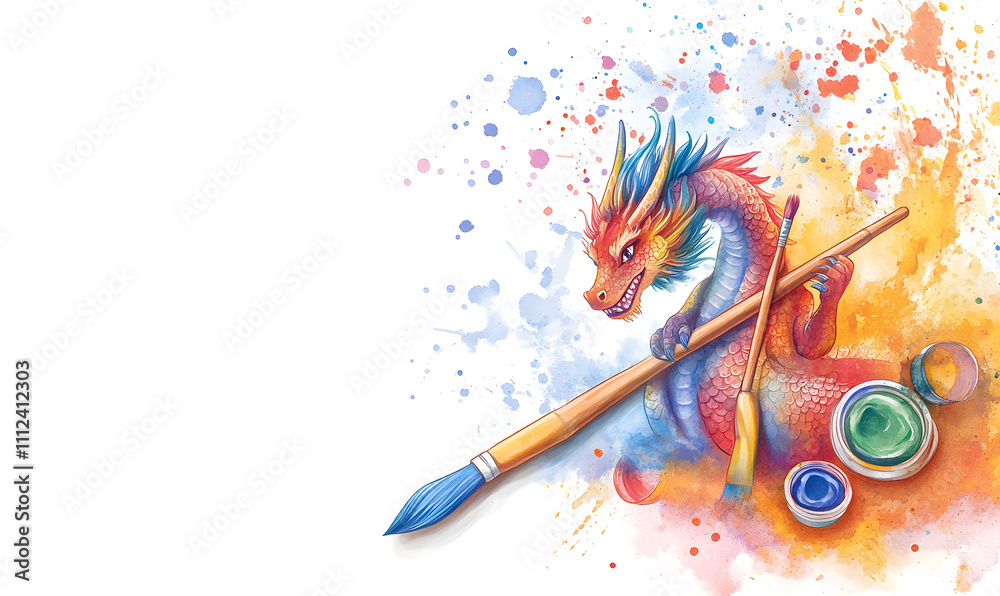 Vibrant Chinese Dragon Doodles, Playful and Whimsical 2D Illustrations for Posters, Tags, and Banners Vibrant Chinese Dragon Doodles, Playful and Whimsical 2D Illustrations for Posters, Tags, and Banners