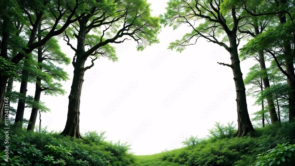 Fototapeta premium Nature frame isolated