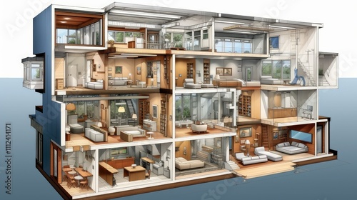 structure house cross section