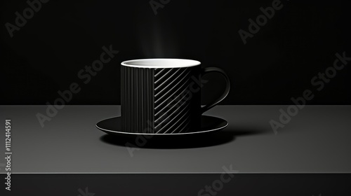 sleek illustration of coffee cup photo