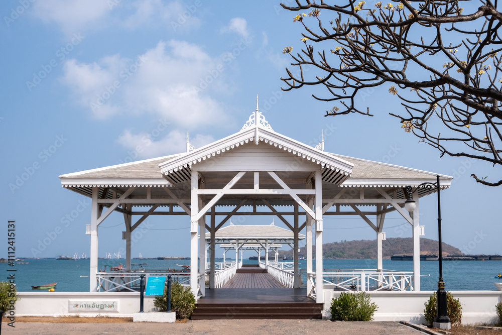 Atsadang Bridge view point at Koh Sichang (Sichang island), Chonburi province, Thailand. Atsadang Bridge view point at Koh Sichang (Sichang island), Chonburi province, Thailand.