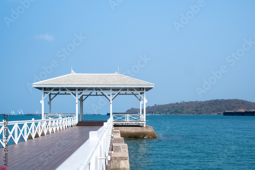 Atsadang Bridge view point at Koh Sichang (Sichang island), Chonburi province, Thailand. photo